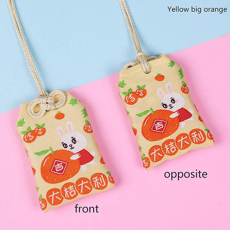 Classic Japanese Prayer Imperial Amulet Omamori Fortune Success WorkGod Of Wealth Small Blessing Bag Kid Gift Pendant Oasis Select MR-08
