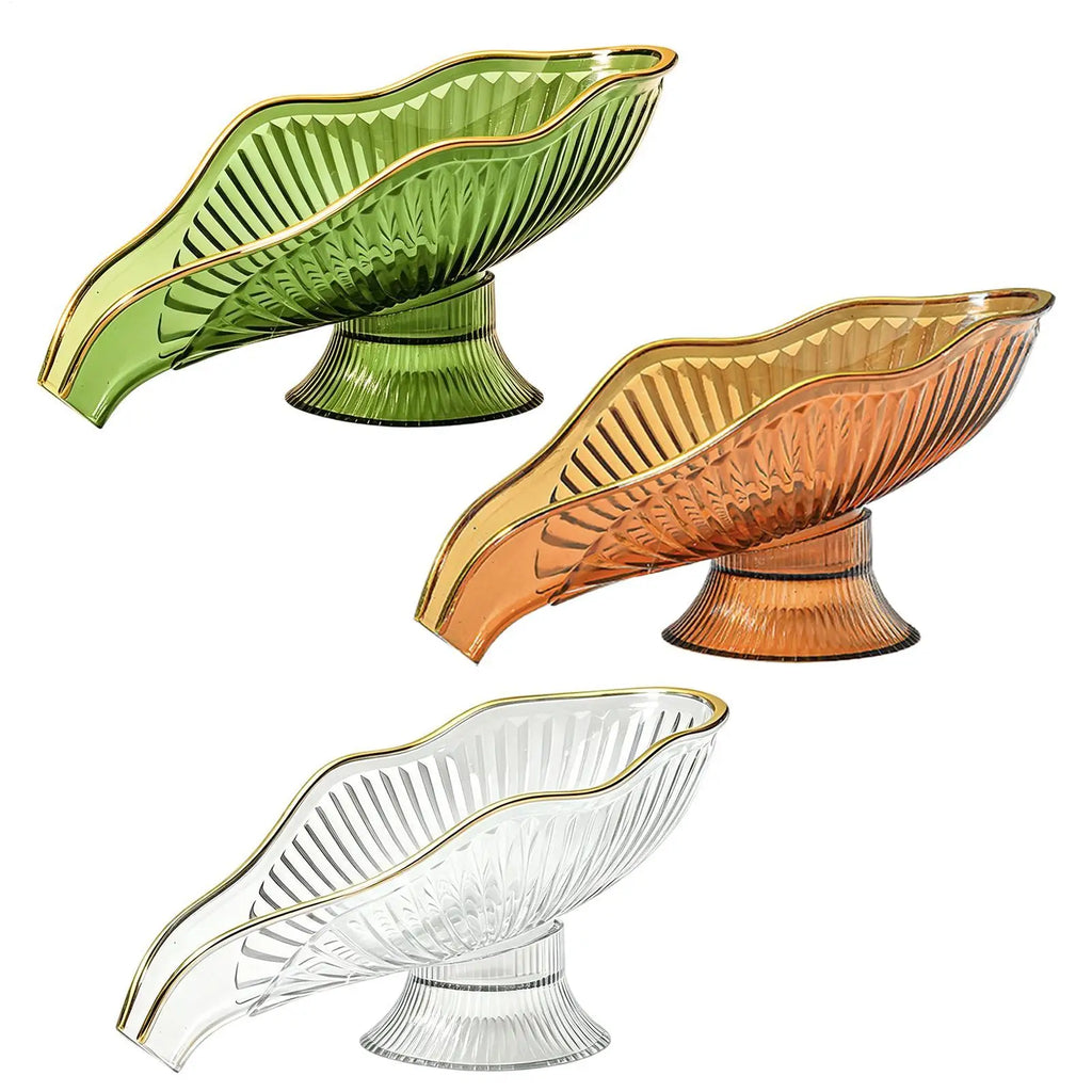 Self Draining Soap Holder Soap Box Clear Storage Tray Leaf Shape Soap Box Non-slip Laundry Soap Dish Storage Bathroom Gadgets Oasis Select