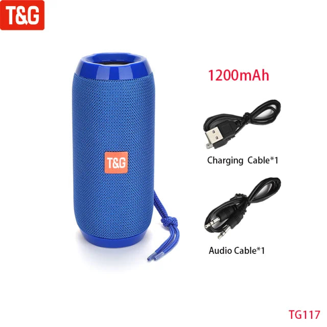 T&G 10W Portable Bluetooth Speaker | FM Radio, TWS & HiFi