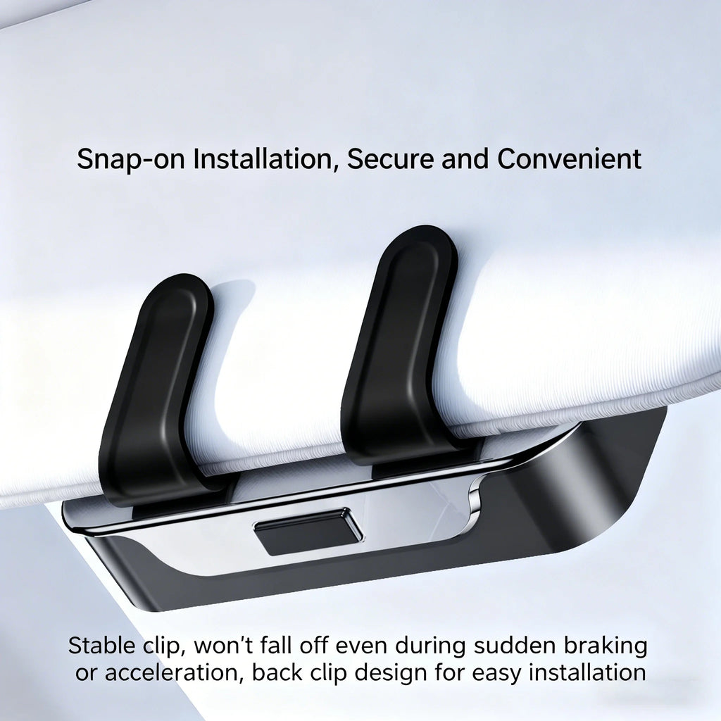 Car Sun Visor Glasses Case – Anti-Scratch Sunglasses Holder
