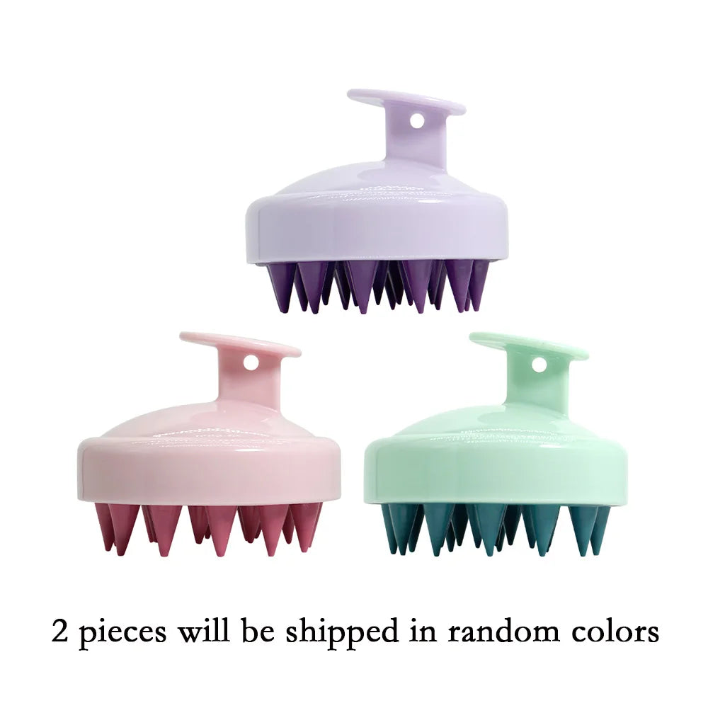 Soft Silicone Scalp Massager Shampoo Brush – Men & Women