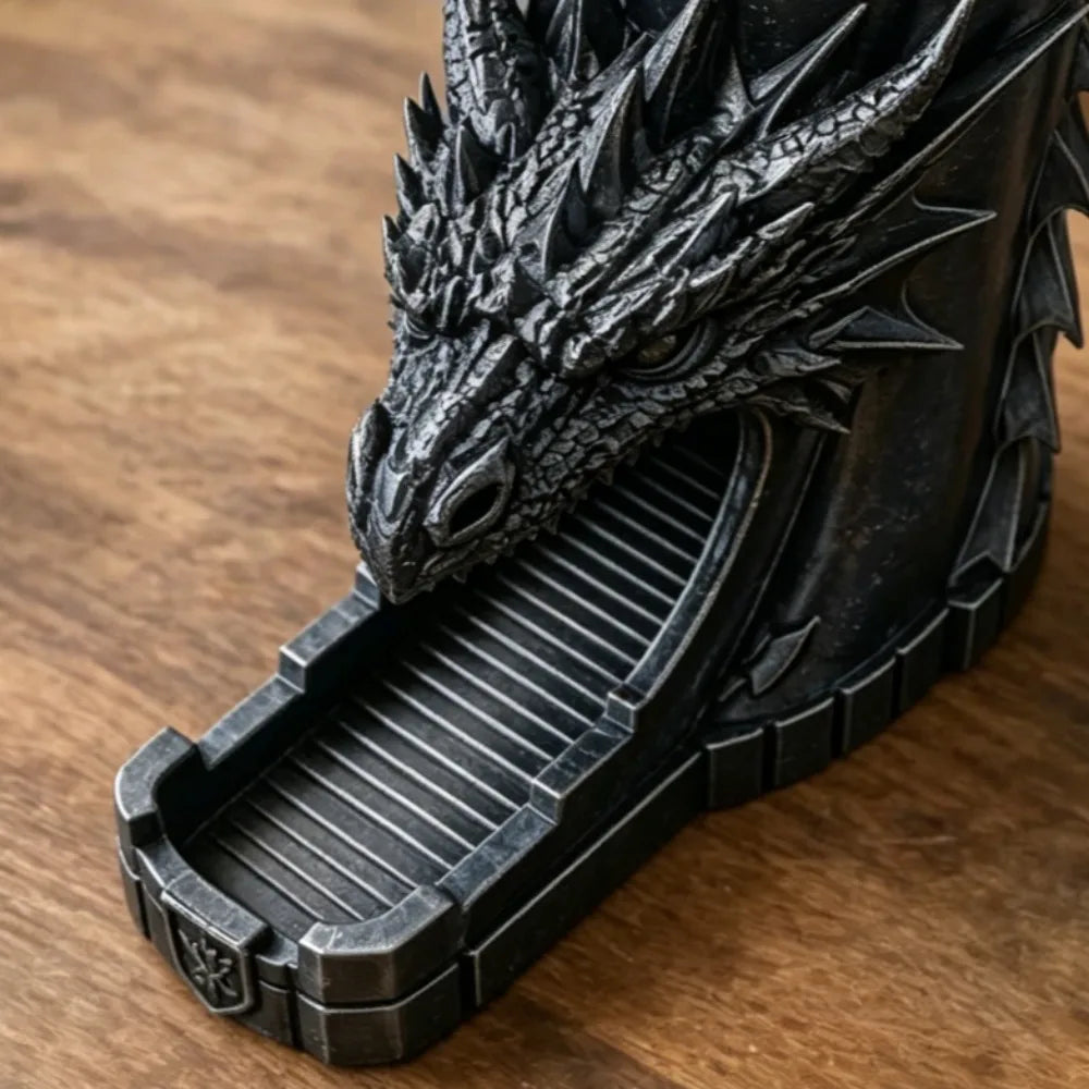 3D Printed Dragon Dice Tower Stair Rolling Design Desktop Game Ornament Retro Style Table Decor Creative Holiday Xmas Gift Oasis Select