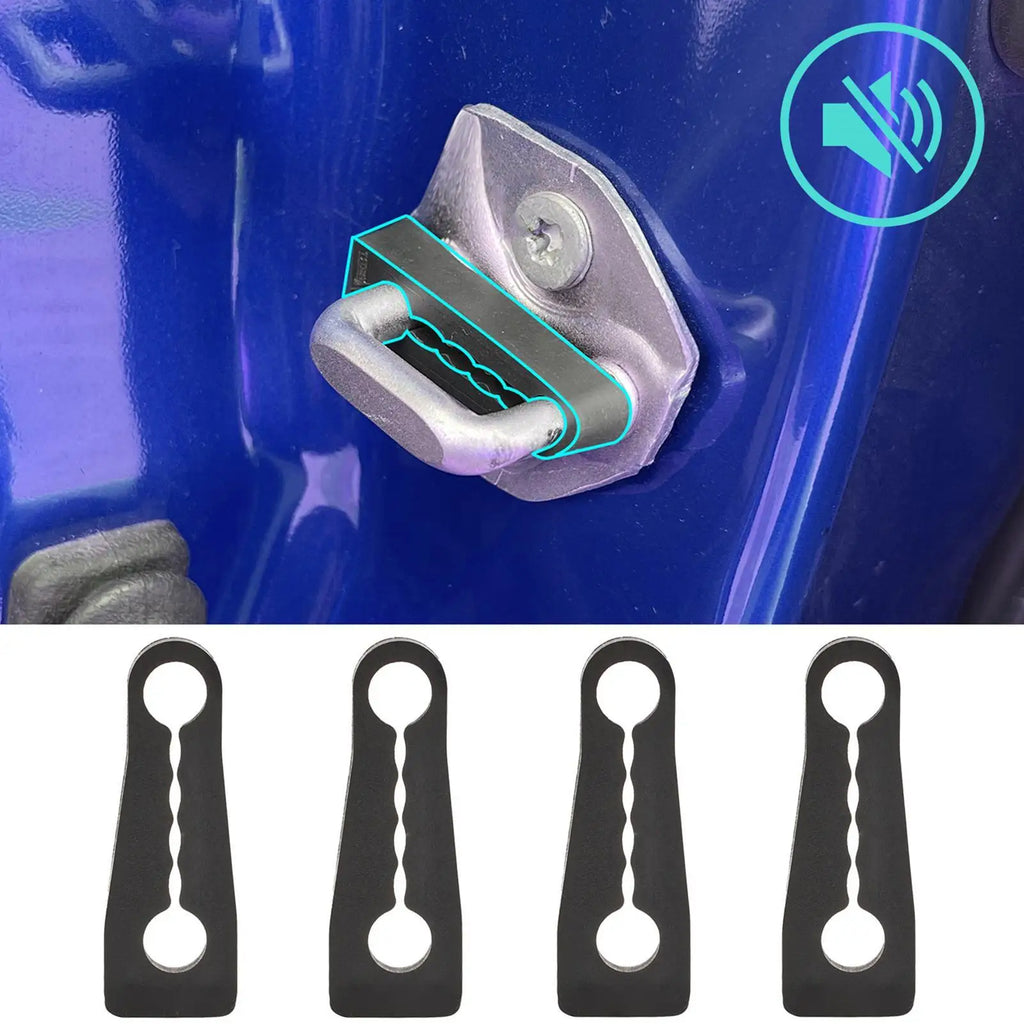 Rubber Shock Absorber for Car Door Car Door Lock Sound Damper 4PCS Wear-Resistant Sound Buffer Fashionable Car Accessory Oasis Select