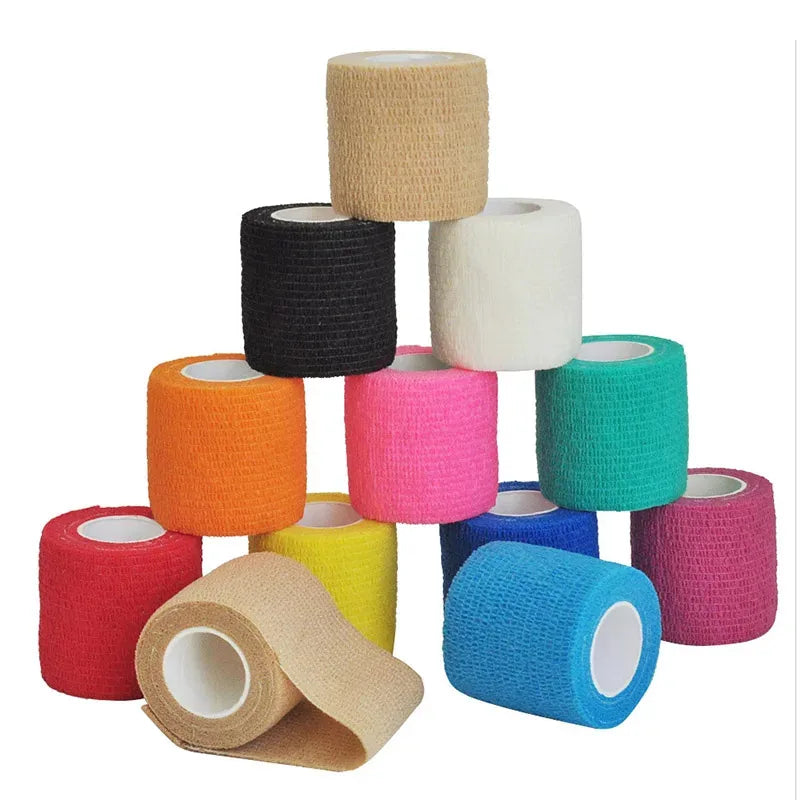 1Rolls Self Adhesive Elastic Sports Bandage Wrap - Joints & Limbs & Pet Protection | Athletic Injury Tape | Compression Strap Oasis Select