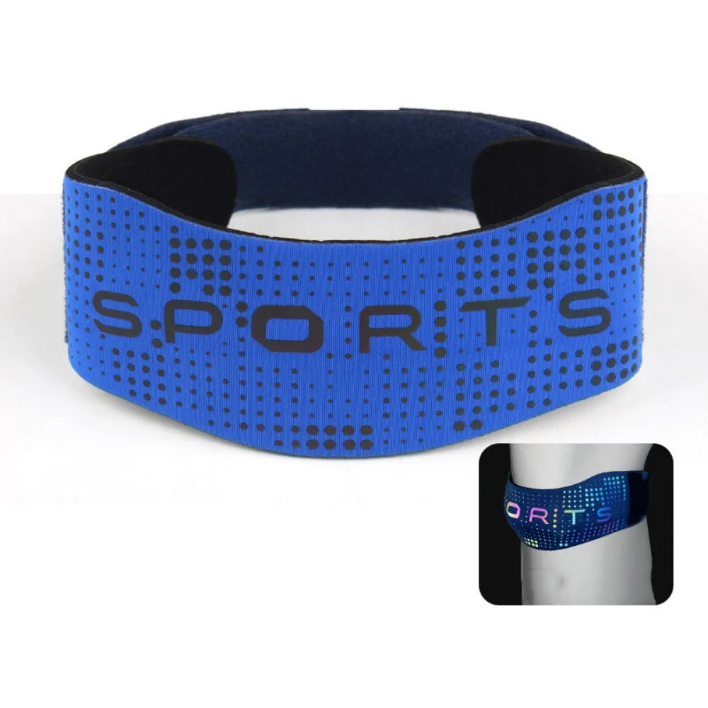 Patella Protector Sports Patella Brace Shock-absorbing Non-Slip Knee Support Pad Extra Thick Reflective Knee Strap Cycling Oasis Select Blue