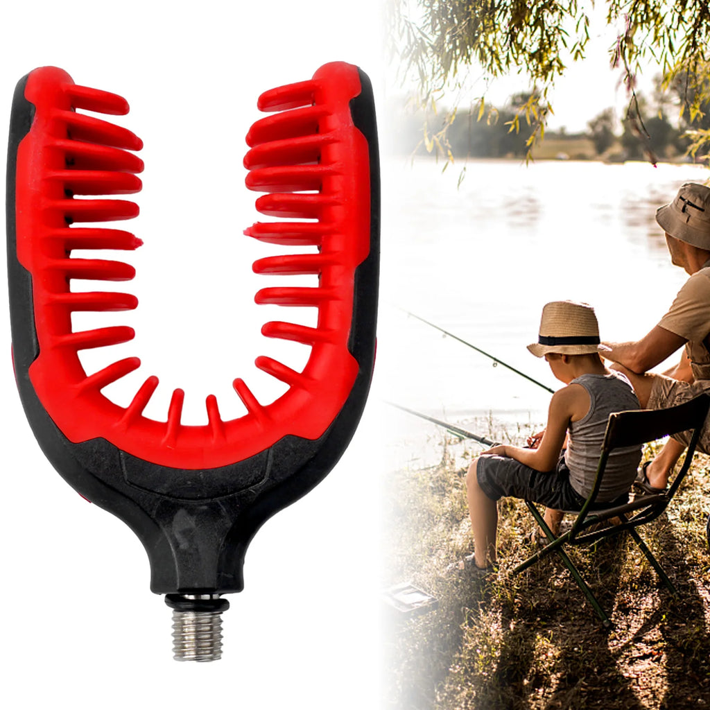 Fishing Rod Holder Rest For Holder Head 3/8 Thread 9.8*6.3cm Prevent Slipping Fishing Tackle Gripper Rest Gripper Rod Grips Tool Oasis Select