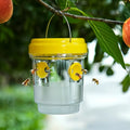 1pc Clear Plastic Outdoor Insect Trap with Lid, Effective for Catching Fruit Flies & Wasps, Easy Monitoring Transparent Design Oasis Select 1pc yellow