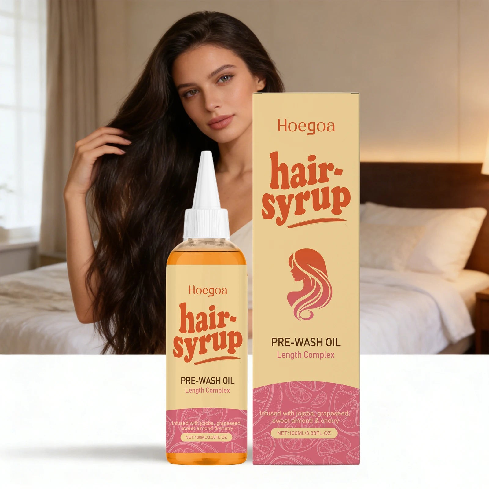 Jojoba Hair Essencial Oil Deep Nourish Scalp Voluming Anti-Frizzy Repair Damaged Hair Oil Enhance Shine Moisturizing Hair Care Oasis Select