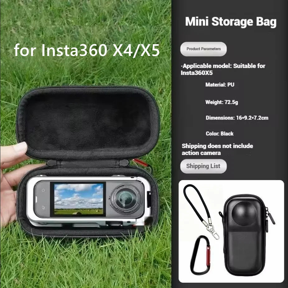 Aluminum Cage & Lens Cover for Insta360 X4 / X5 Camera