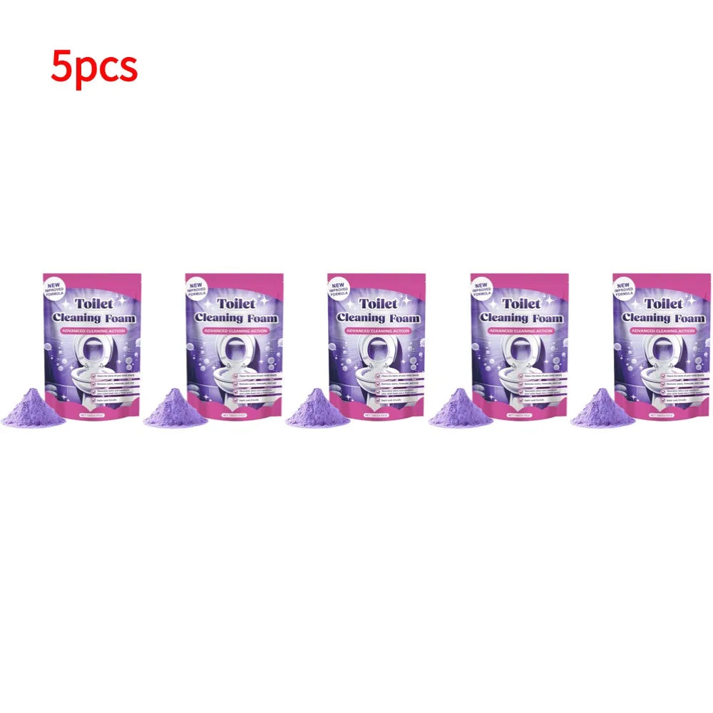 Toilet Bowl Cleaner Self Activating Miracles Powder Foam Deep Descaling Stain Remover Toilet Powder Household Toilet Cleaner Oasis Select 5pcs