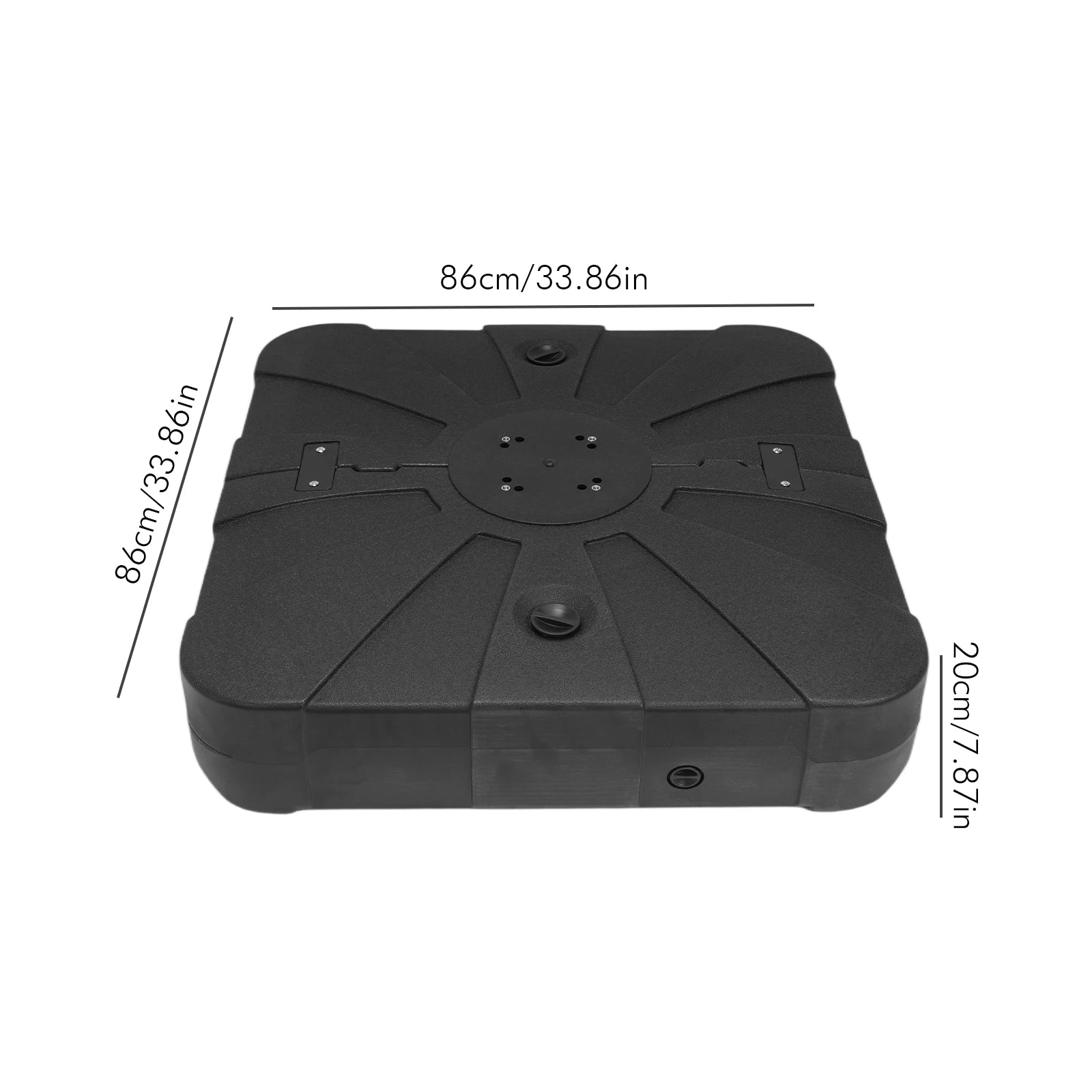Cantilever Umbrella Base with 4 Wheels Umbrella Stand Patio Umbrella Base 100L Water Tank for Outdoor Patio Umbrellas Accesoory Oasis Select Black United States