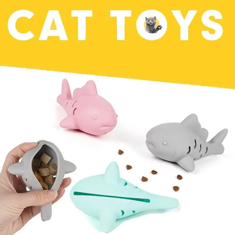 Small Fish Hiding Food Grinding Teeth Entertainment Pets Interactive Toys Durable Bite-Resistant Silicone Hide Snacks Pets Toy Oasis Select