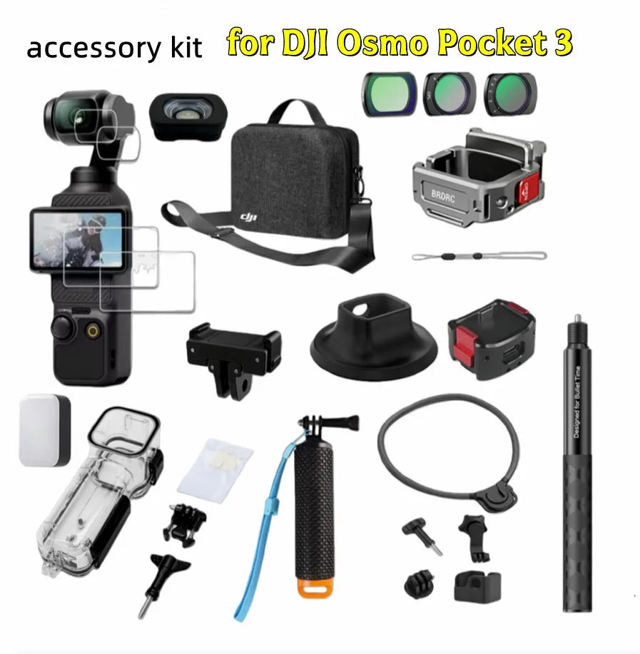 DJI Osmo Pocket 3 Accessories Kit – Case, Tripod & Mounts