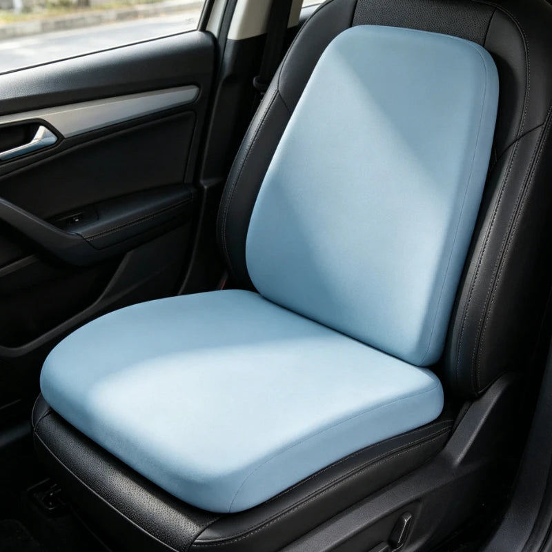 Memory Foam Ice Silk Elastic Fabric Seat Cushion Soft Long Sitting Lumbar Support Pain Relief Office Chair Pad Car Seat Pad Oasis Select