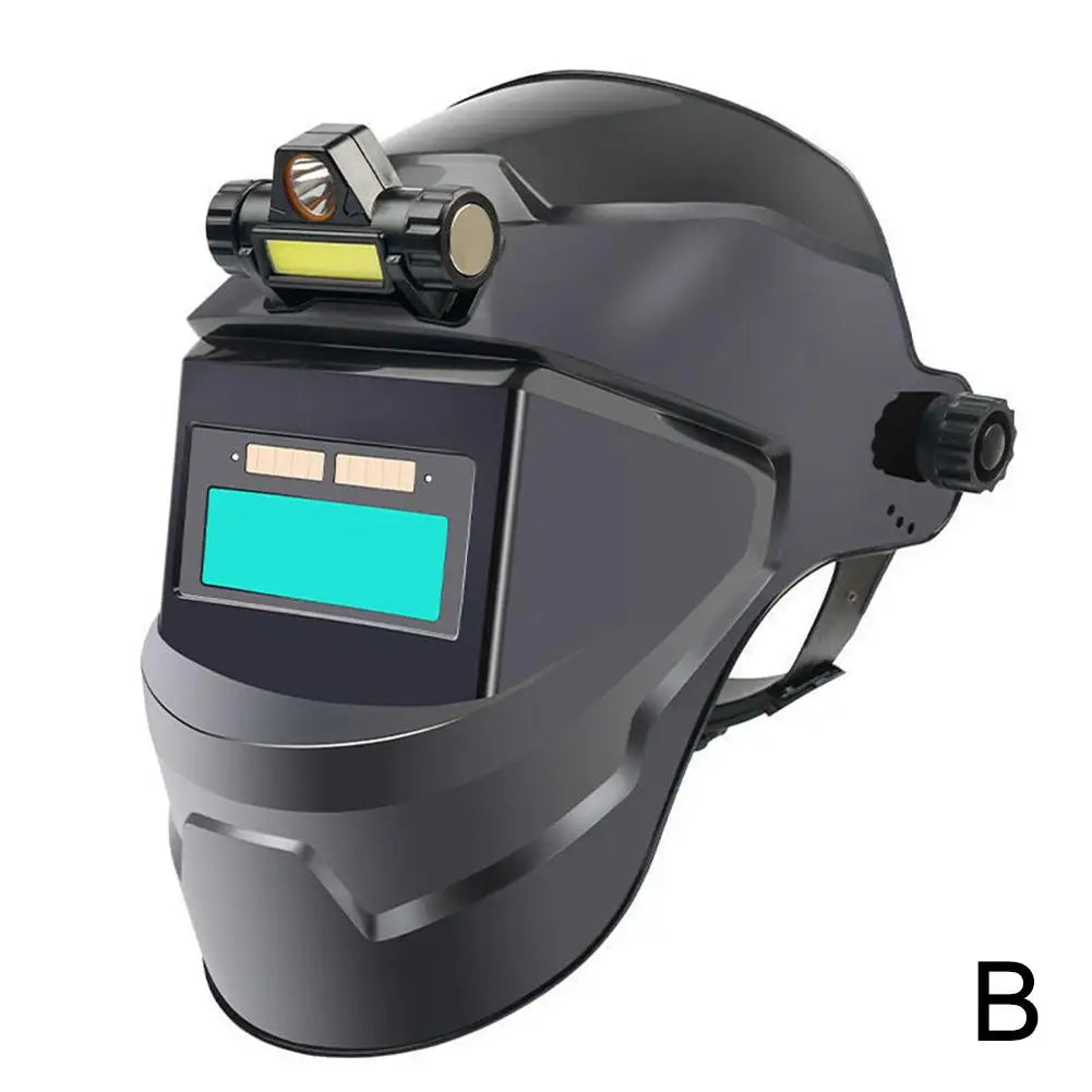 Auto Darkening Welding Helmet with LED Headlight | Solar Powered Welding Helmet Oasis Select B