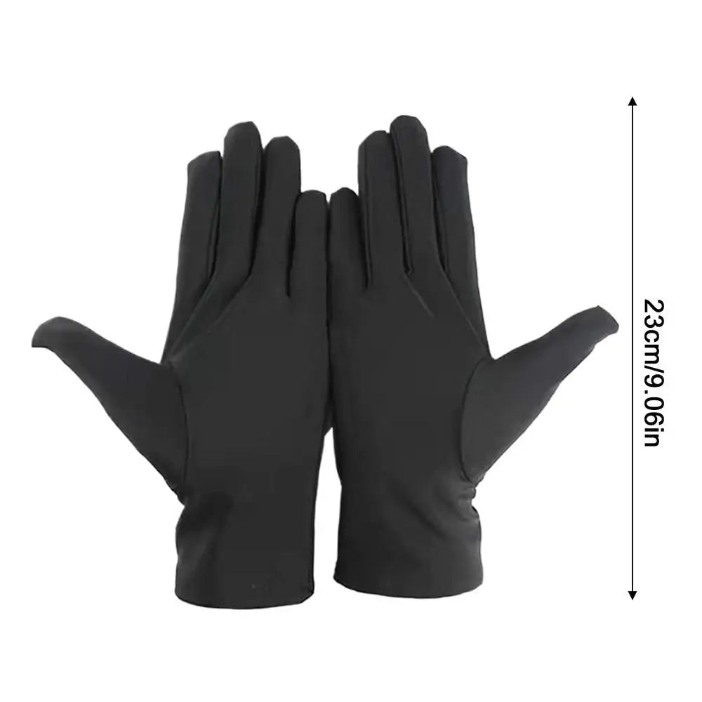 1Pair Practical Jewelry Gloves Wrist Length Gloves Black Gloves Work for protection Coin Inspection Gloves for Fetching Jewels Oasis Select 1Pair