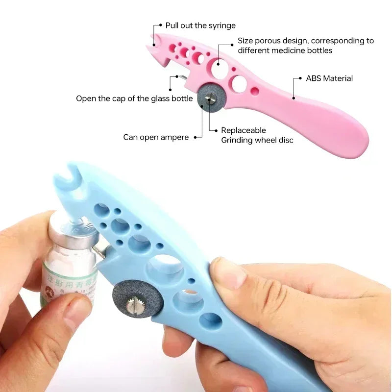 2025 New Nurse Ampoule Bottle Opener Creative Handle Cutting Device Medical Grinding Wheel Bottle Breaker Medical Tool Oasis Select