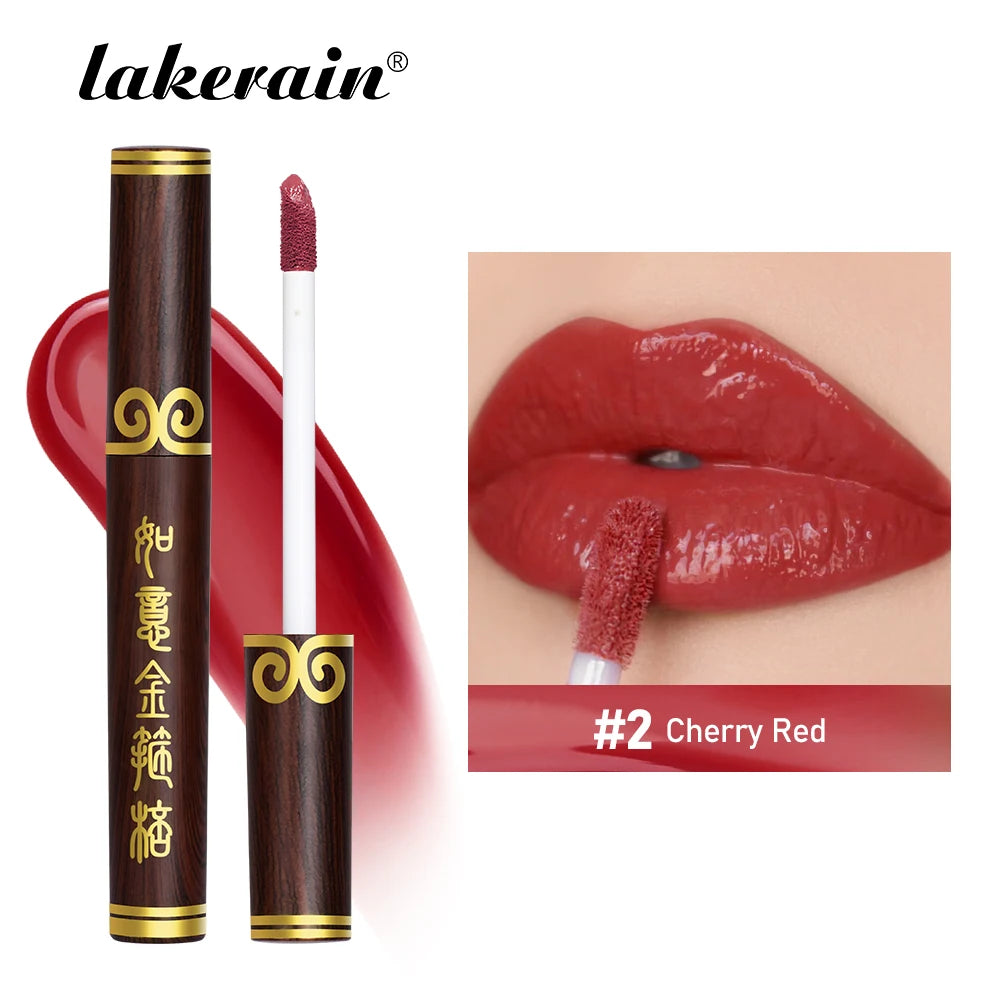 Lakerain Matte Velvet Lip Gloss Waterproof Liquid Lipstick Nude Lips Tint Mud Non-sticky Long Lasting High Shine Lip Glosses Oasis Select Cherry Red