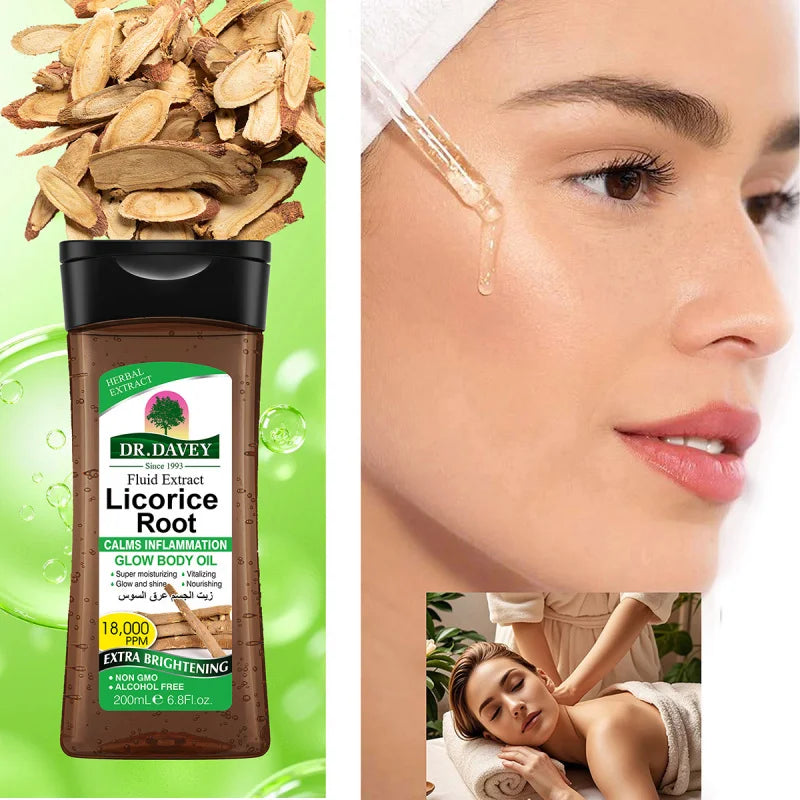 DR.DAVEY Licorice Root Skincare Set – Cream, Mask & Oil