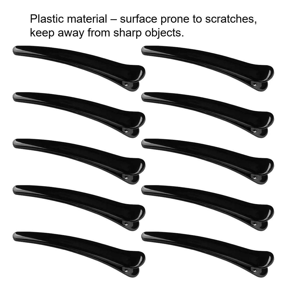 10Pcs/Set Plastic Edge Clip Hairpin Accessories Plus Size 8CM Fish Beak Clip Hair and Duck Beak Clip Hairpin Hair Styling Tools Oasis Select