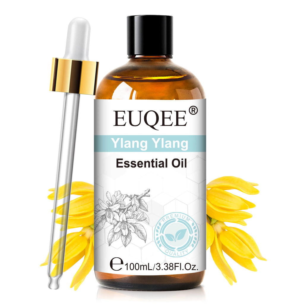 EUQEE 100ml Essential Oils – Lavender, Vanilla, Lemon & Cinnamon