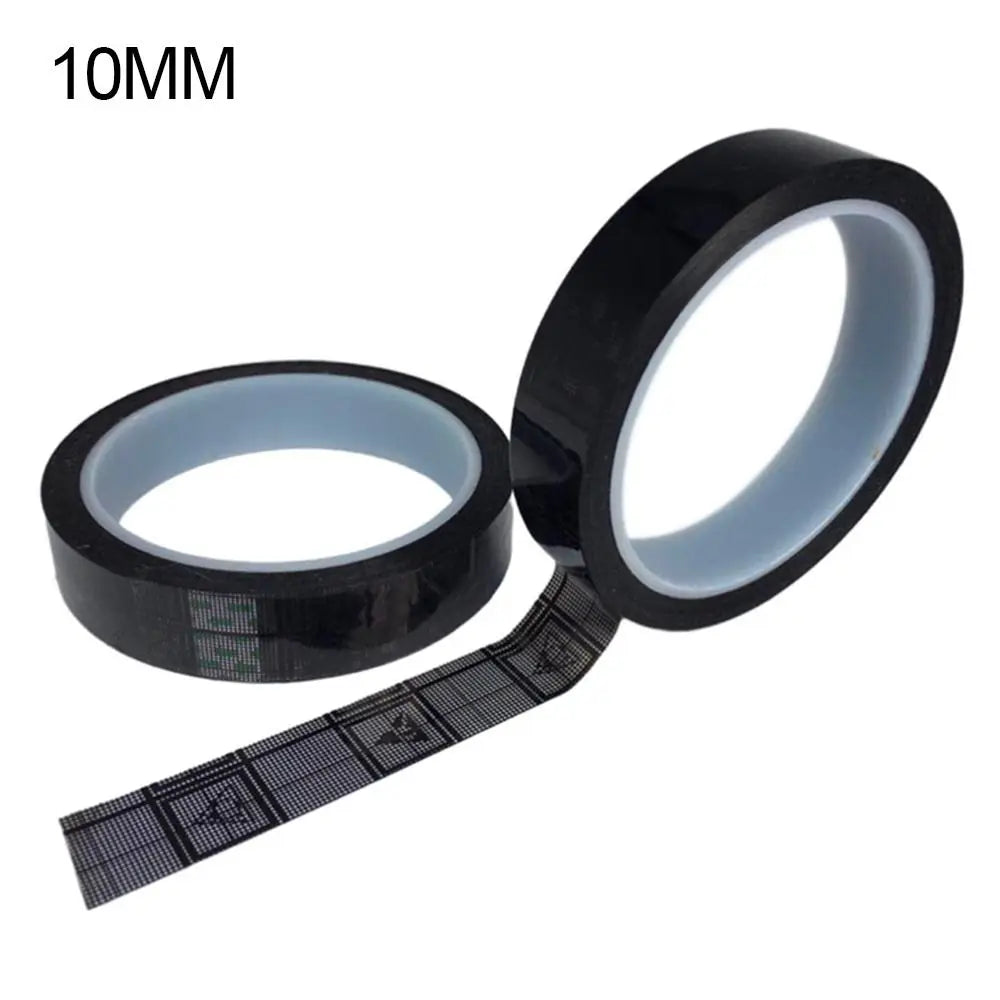 Black Film Waterproof Hardware Anti Static High Viscosity Tape Grid Anti-Static Tapes ESD Tape Oasis Select 10MM