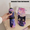 Folding Cartoon Cat Pink Umbrella Professional Sunscreen and UV Protection Umbrella Suitable for Both Sun and Rain Automatic Oasis Select automatic 8K iron