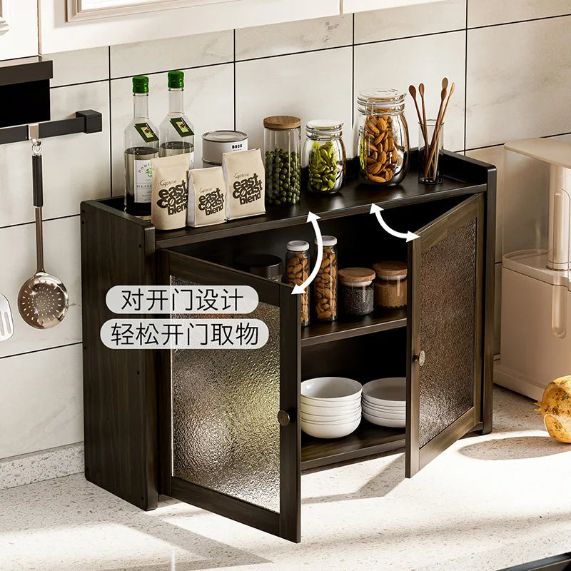 Desktop cup holder Shelf Dining table Cup storage rack Tea cup Coffee cup Tea set Storage cabinet Dust proof Table shelf Oasis Select
