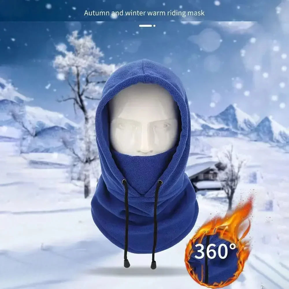 Warm Fleece Balaclava for Men Women Winter Face Mask Neck Warmer Hooded Cap Windproof Thermal Head Cover Beanies Bandana Oasis Select