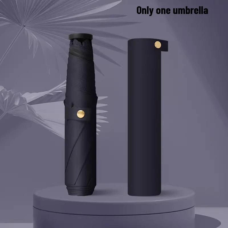 1pcs Ultra-Light Ultra-Fine Carbon Fiber Umbrella Black Sunscreen for Sun and Rain 3-Fold Compact and Portable Lead Umbrella Oasis Select 6 vinyl navy blue Aluminum 6K