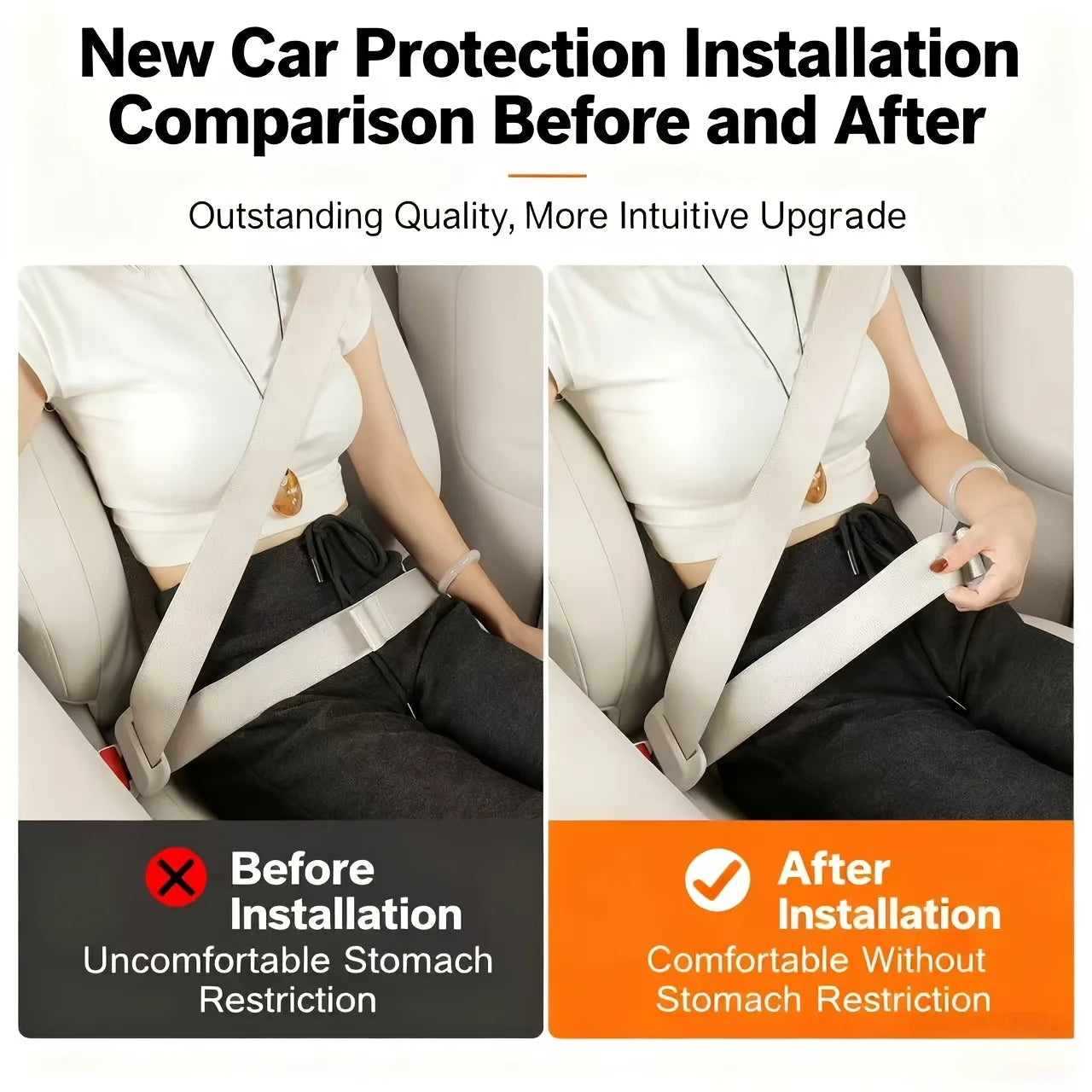 Adjustable Seat Belt Clip – Universal Slip-Resistant Buckle Clamp