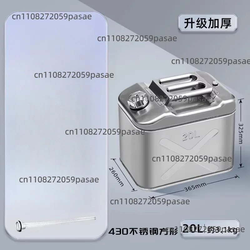 430 Stainless Steel Liquid Storage Tank 10L–40L | Portable Fuel