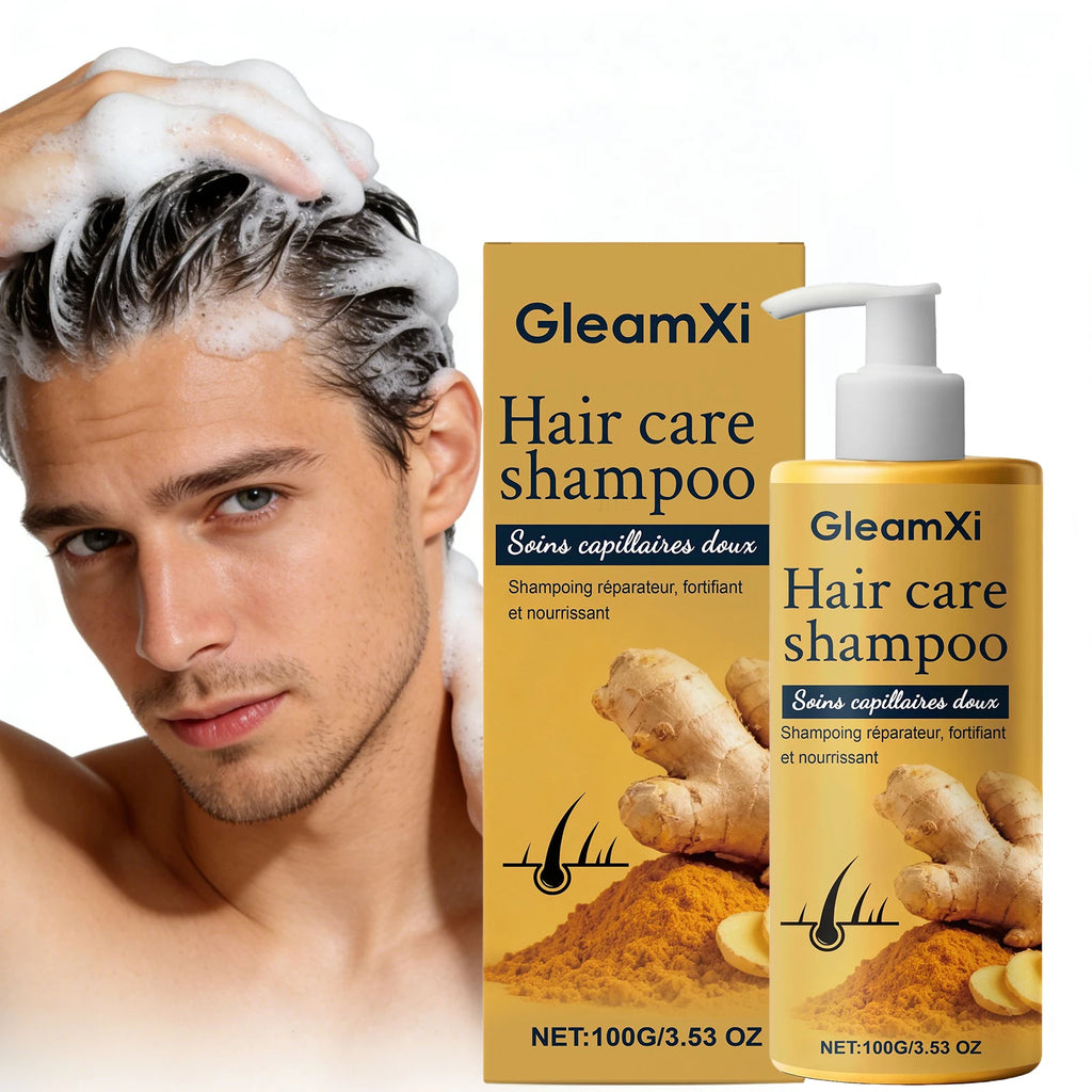 Gleamxi Ginger Shampoo – Oil Control, Dandruff & Hair Growth