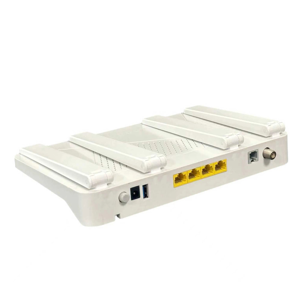 Optical Network Unit，Dual-band 2.4GHz/5GHz Wi-Fi 6 ONU + VOIP + CATV ONT All-in-One，uses passive optical network technology Oasis Select