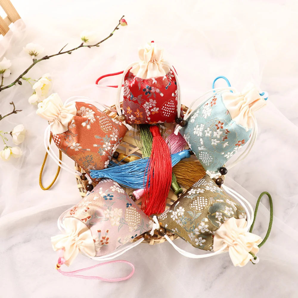 2025 New Sachet Mugwort Sachet Bag Cloth Bag Brocade Embroidery Sachet Car Hanging Purse Empty Bag Lucky Bag Oasis Select