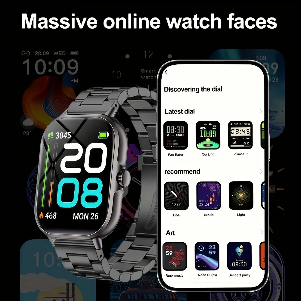ERUN Smart Watch 2.01" Touch Screen, Call & Sleep Tracker