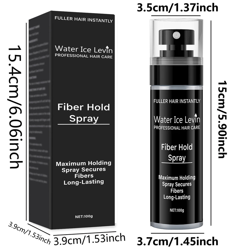 Fiber Spray, 100 ml - Easy to Use, Long-Lasting Volume and Texture, Suitable for All Hair Types, with a Natural and Full Appearance Oasis Select