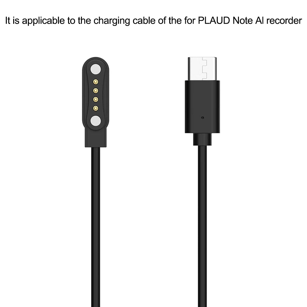  4pin Smart Watch Dock Charger Adapter Magnetic Charger Cable Wire For PLAUD Note AI Recorder Charger Cable Oasis Select
