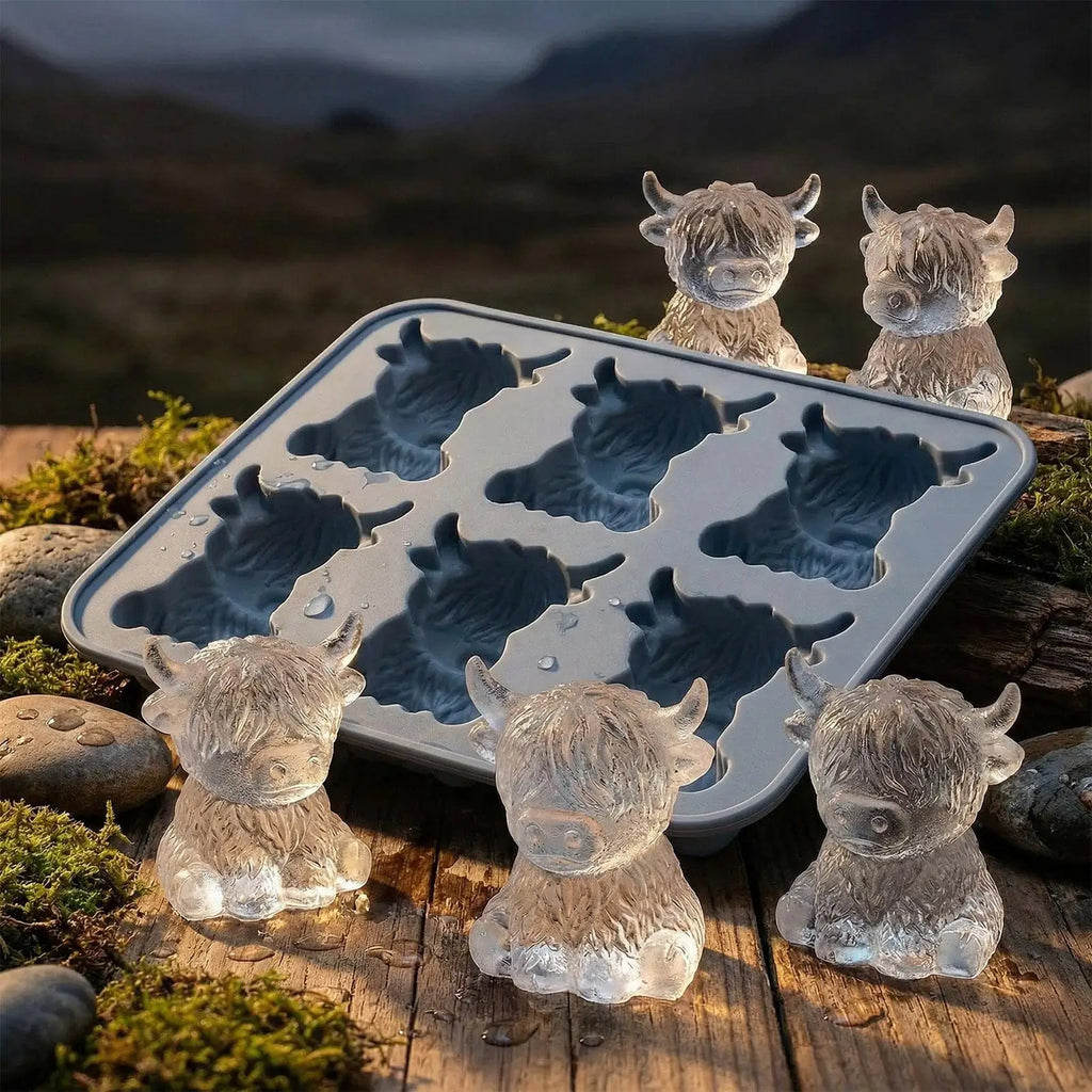 Cute Cow Ice Cubes Making Mold Splash-proof Easy To Fall Off For Refrigerator With Container Ice Ball Maker Ice Cubes Tray Oasis Select
