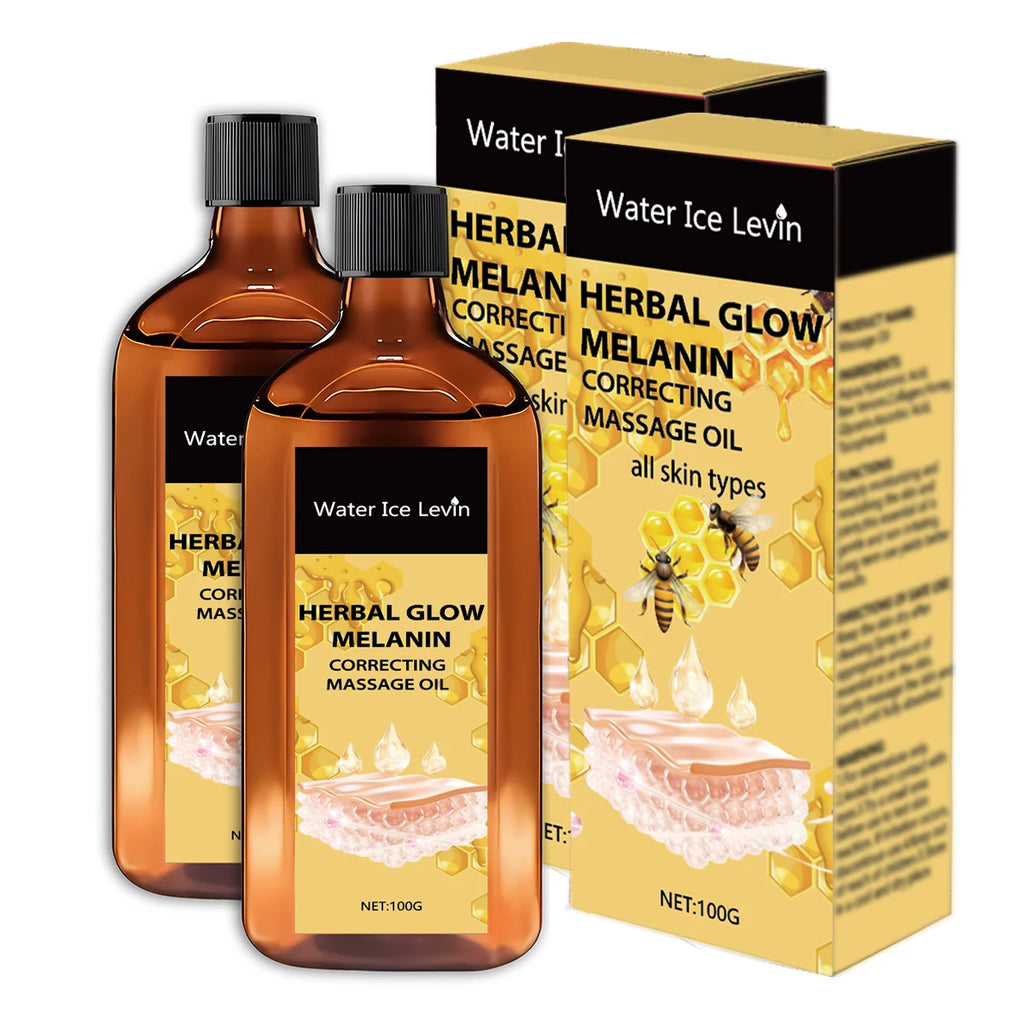 Herbal Glow Melanin Correcting Oil – Bee Venom & Vitamin C Brightening Face Oil Oasis Select GOLD 100g