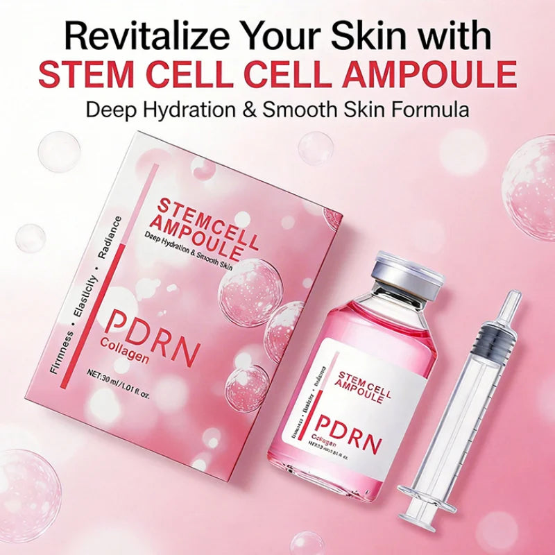 PDRN Collagen Stem Cell Ampoule Deep Hydrating Facial Skin Care Moisturizing Nourishing Facial Serum 30ML Oasis Select