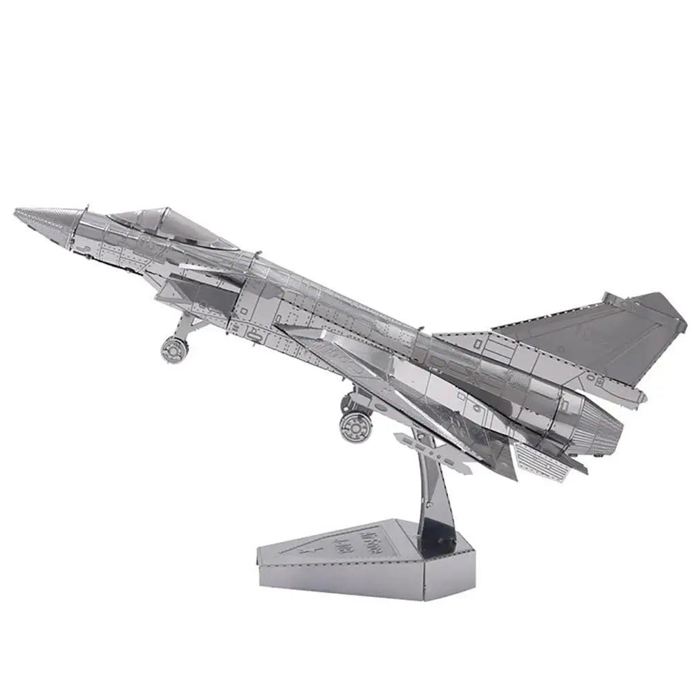 3D Metal Aircraft Model Kit – DIY Military Airplane Puzzle