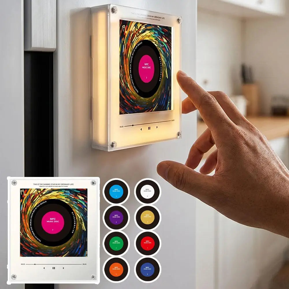 NFC Smart Fridge Magnet Music Player & Warm Night Light