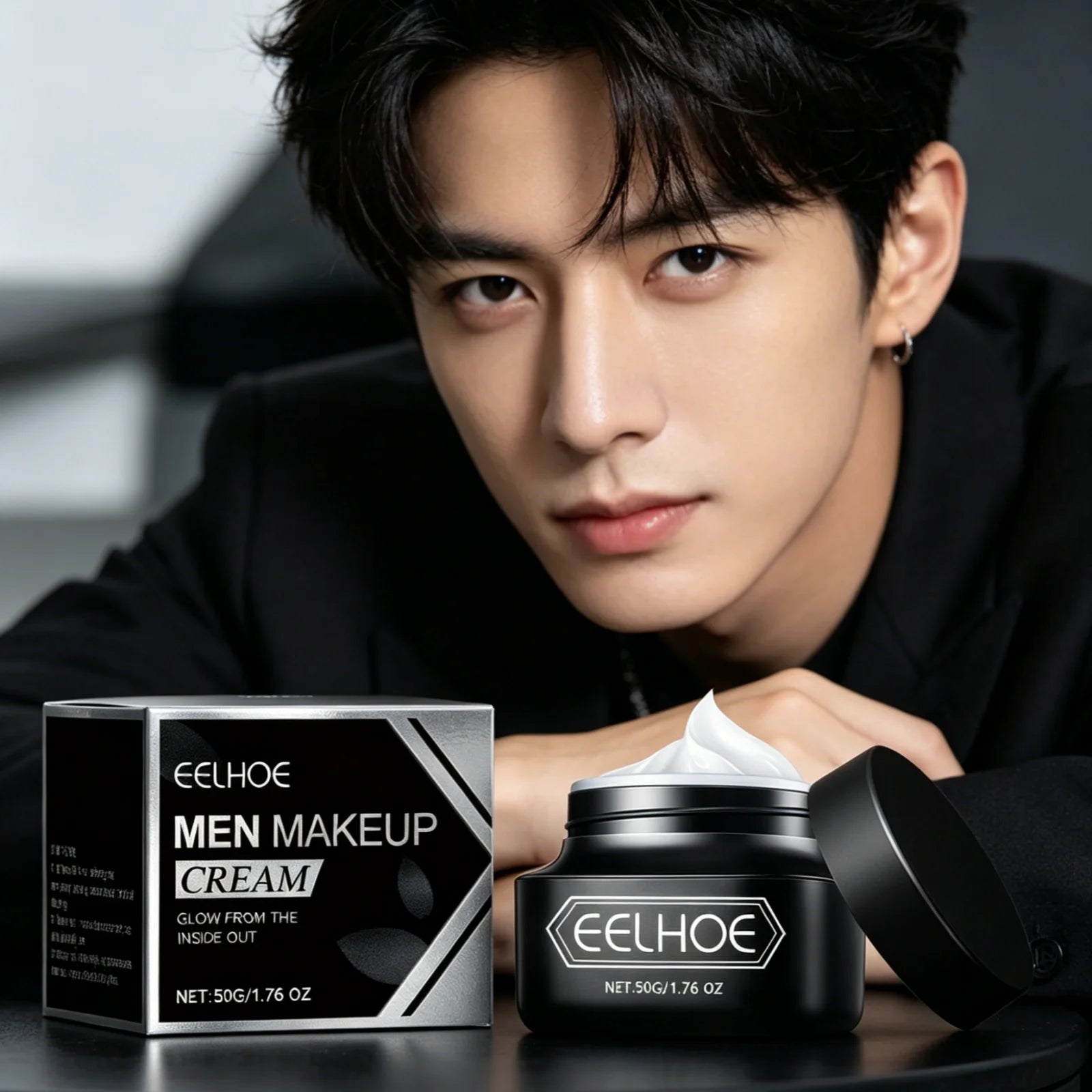 EELHOE Mens Tone up Cream Brightening Face Even Skin Tone Oil Control Non Greasy Natural Finish Lightweight Mens Makeup Cream Oasis Select