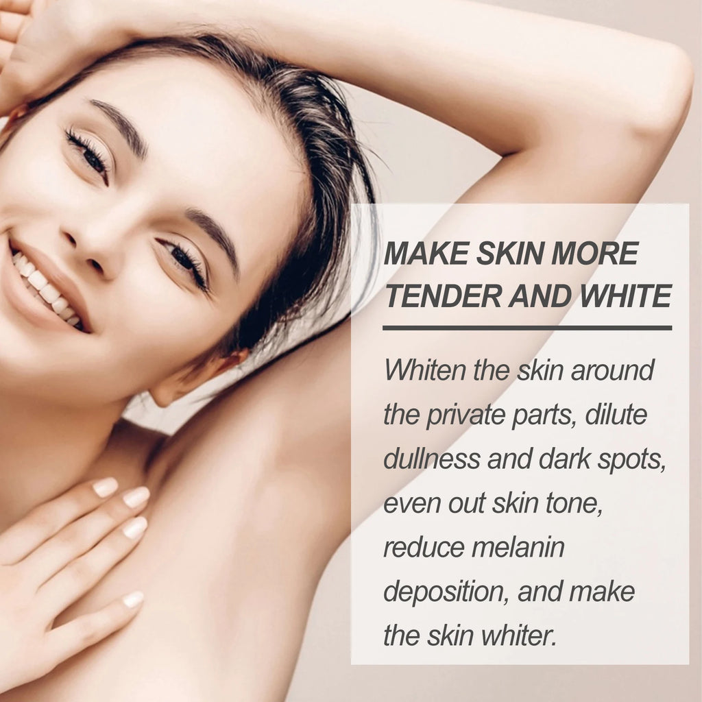 Body Snow Bleach Cream Nicotinamide Brighten Private Parts Underarm Bleaching Armpit Elbow Knees Joint Removal Dark Spot Melanin Oasis Select