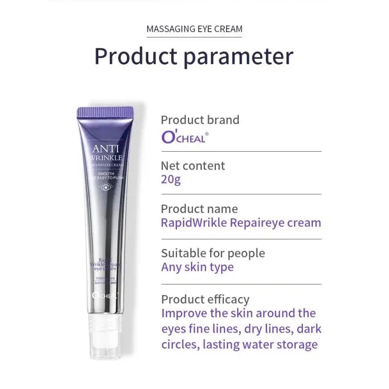 Hyaluronic Acid Eye Cream Roller For Wrinkles Dark Circles Puffiness Anti Aging Treatment Moisturizer Skin Care Oasis Select
