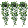 1/3Pcs Artificial Hanging Plants Set String of Pearls Ivy Fern in Pots for Shelf Bathroom Dorm Boho Home Decor Oasis Select 3pcs