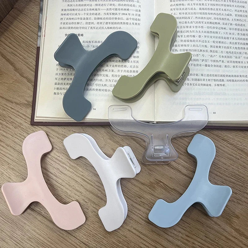 Simple Fixed Book Clips Frosted Transparent Page Holder For Reading Tool Memo Clip Kawaii Desk Accessories Practical Note Holder Oasis Select