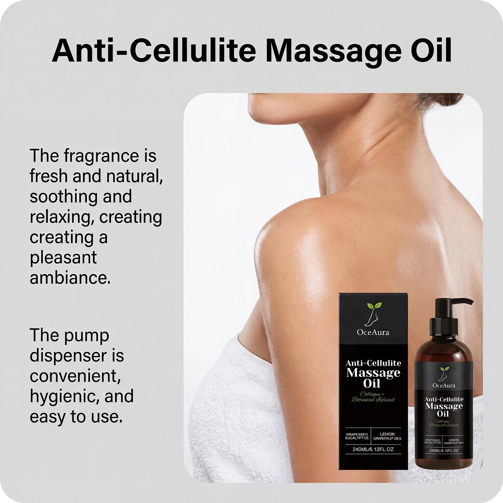 OceAura Collagen Firming Body Oil – Tighten & Nourish Skin 240ml Firming Body Oil Oasis Select