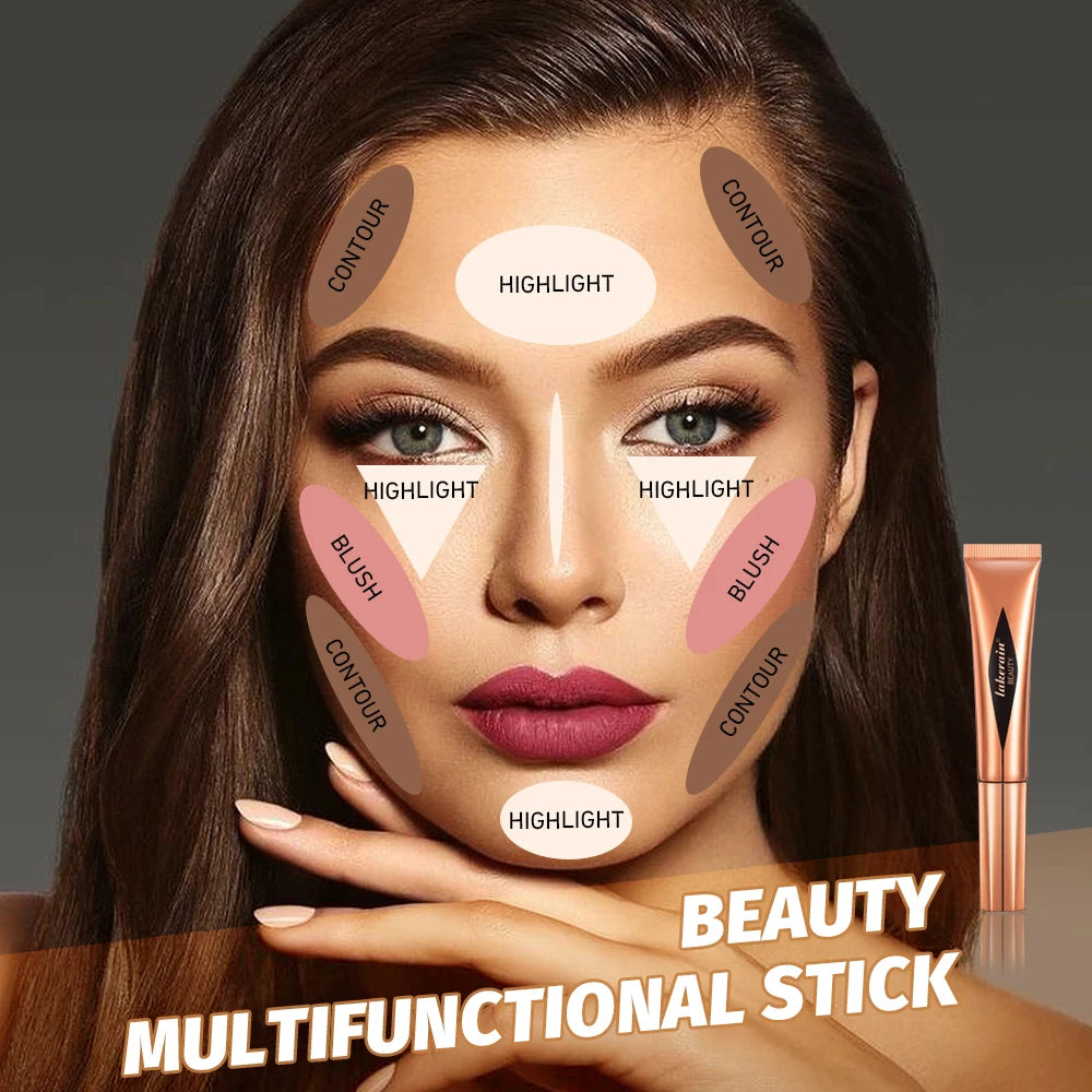 Liquid Contouring Highlighter Stick Matte Brightening Primer Highlighter Nose Shadow Silhouette Small V Face Blush Highlight Oasis Select